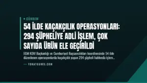 54 İlde Kaçakçılık Operasyonları: 294 Şüpheliye Adli İşlem, Çok Sayıda Ürün Ele Geçirildi