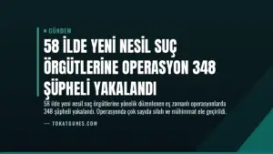 58 İlde Yeni Nesil Suç Örgütlerine Operasyon 348 Şüpheli Yakalandı