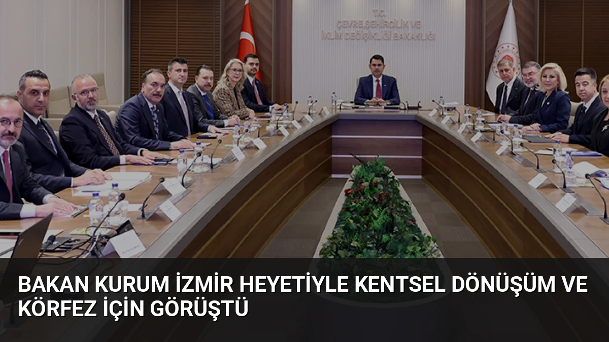 Bakan Kurum İzmir Heyetiyle Kentsel Dönüşüm ve Körfez İçin Görüştü