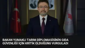 Bakan Yumaklı Tarım Diplomasisinin Gıda Güvenliği İçin Kritik Olduğunu Vurguladı
