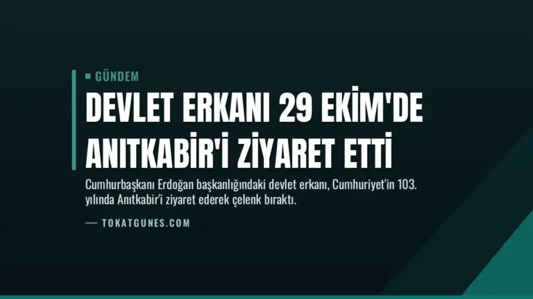 Devlet erkanı 29 Ekim'de Anıtkabir'i ziyaret etti