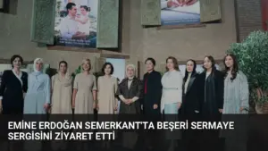 Emine Erdoğan Semerkant'ta Beşeri Sermaye Sergisini Ziyaret Etti
