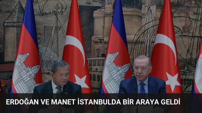 Erdoğan ve Manet İstanbulda Bir Araya Geldi