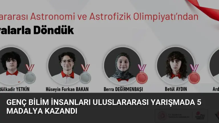 Genç Bilim İnsanları Uluslararası Yarışmada 5 Madalya Kazandı