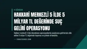 Hakkari Merkezli 5 İlde 5 Milyar TL Değerinde Suç Geliri Operasyonu