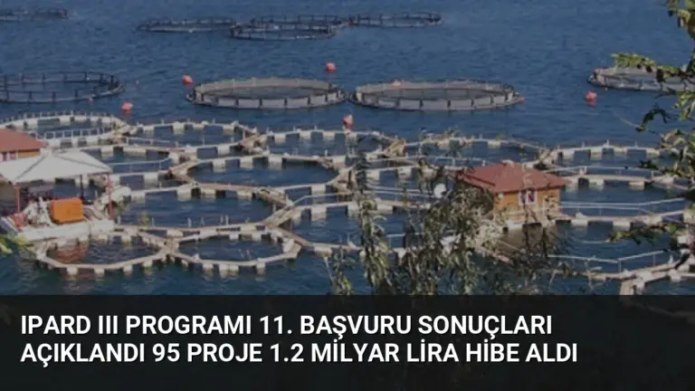 IPARD III Programı 11. Başvuru Sonuçları Açıklandı 95 Proje 1.2 Milyar Lira Hibe Aldı