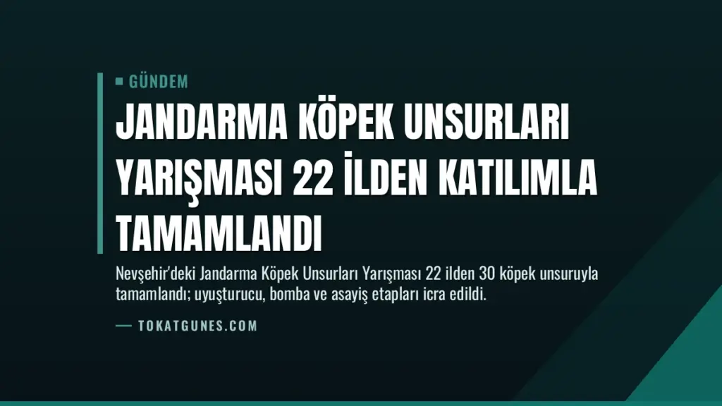 Jandarma Köpek Unsurları Yarışması 22 İlden Katılımla Tamamlandı