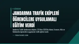 Jandarma Trafik Ekipleri Öğrencilere Uygulamalı Eğitim Verdi