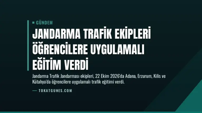 Jandarma Trafik Ekipleri Öğrencilere Uygulamalı Eğitim Verdi