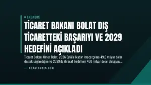 Ticaret Bakanı Bolat Dış Ticaretteki Başarıyı ve 2029 Hedefini Açıkladı